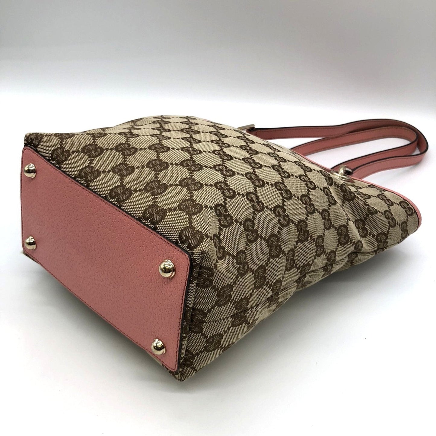 Gucci Beige Gg Canvas Tote Bag ( )