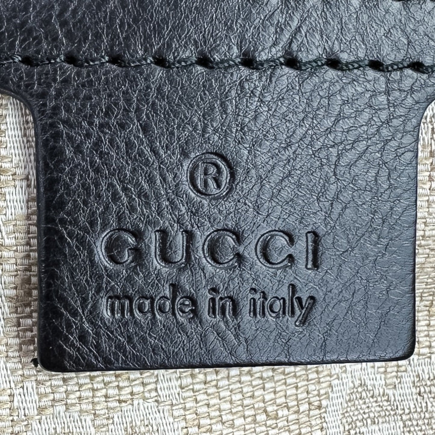 Gucci Black Leather Tote Bag ( )