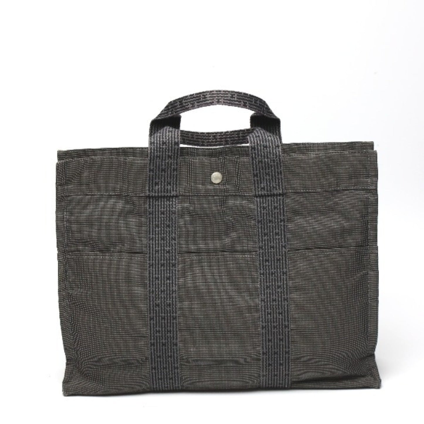 Hermes Gray Canvas Tote Bag ( )