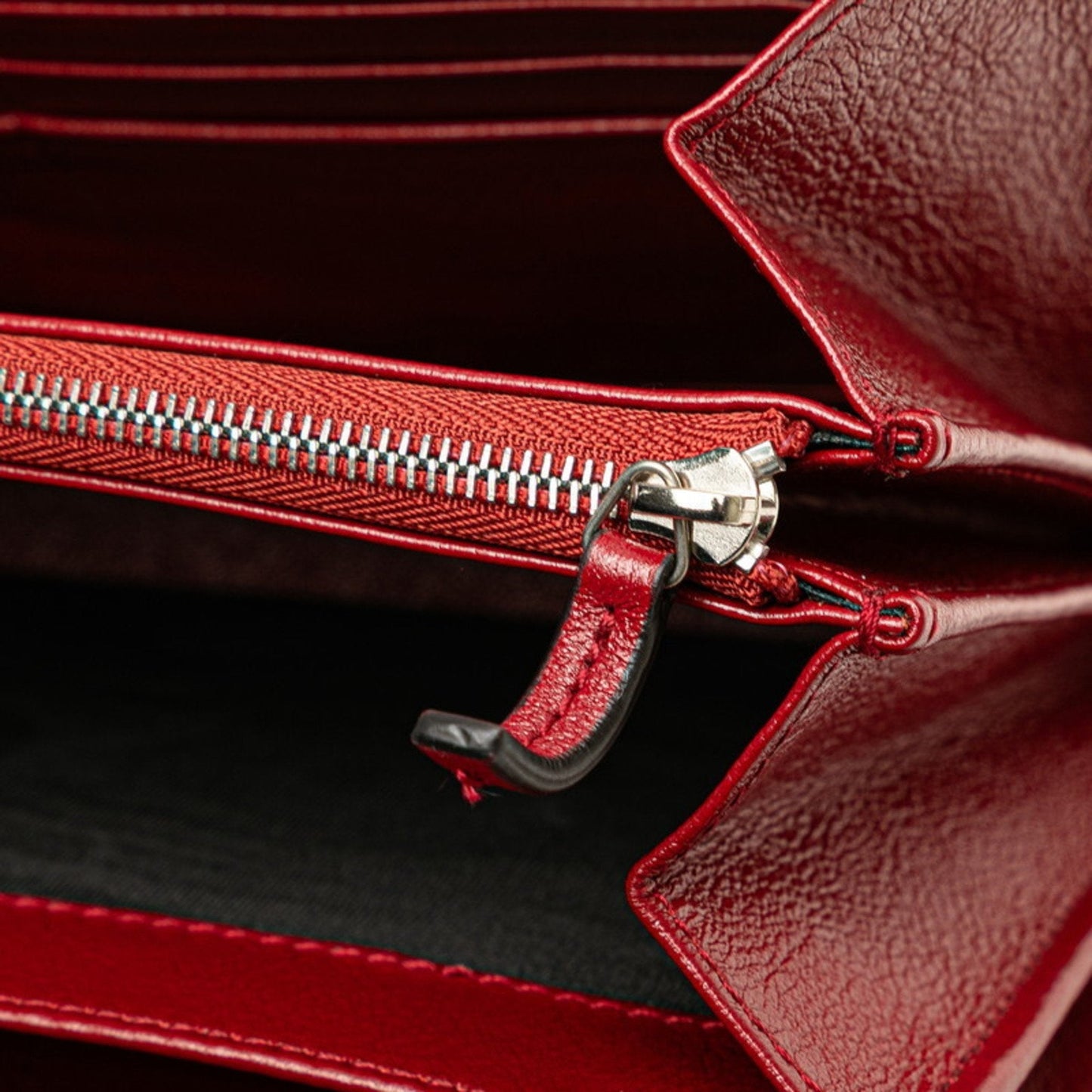 Gucci Red Color White Tweed Leather Shoulder Bag ( )