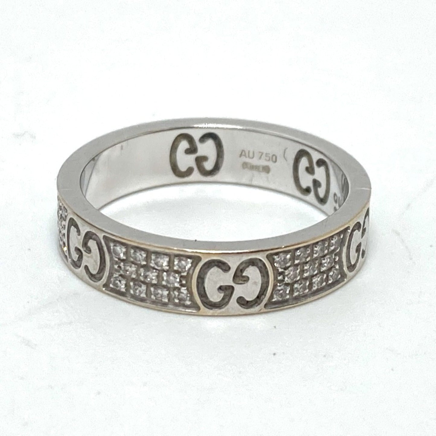 Gucci White Gold (18K) Band Ring ( )