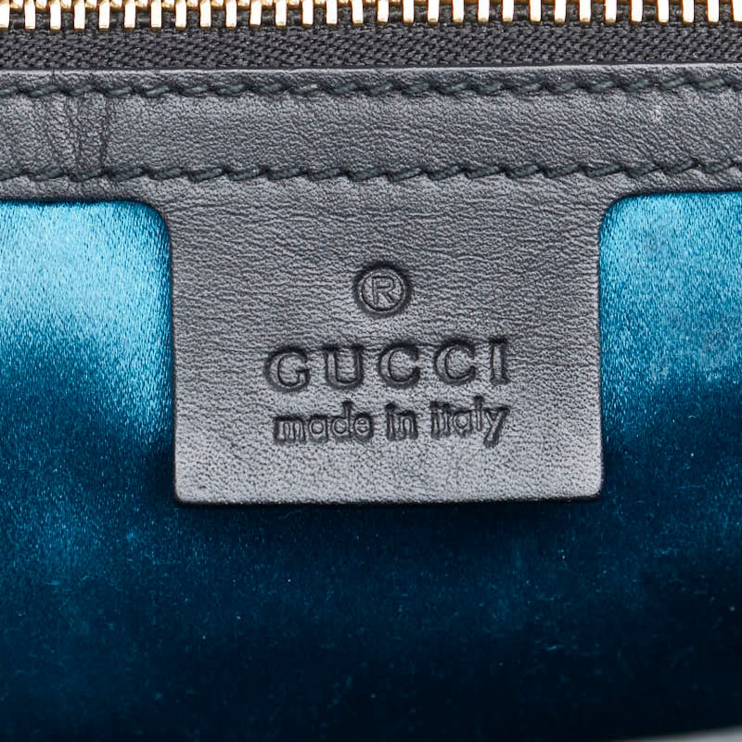 Gucci Black Navy Red Color Leather Suede Shoulder Bag ( )
