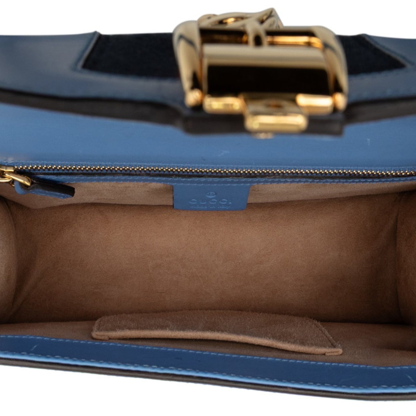 Gucci Blue Leather Shoulder Bag ( )