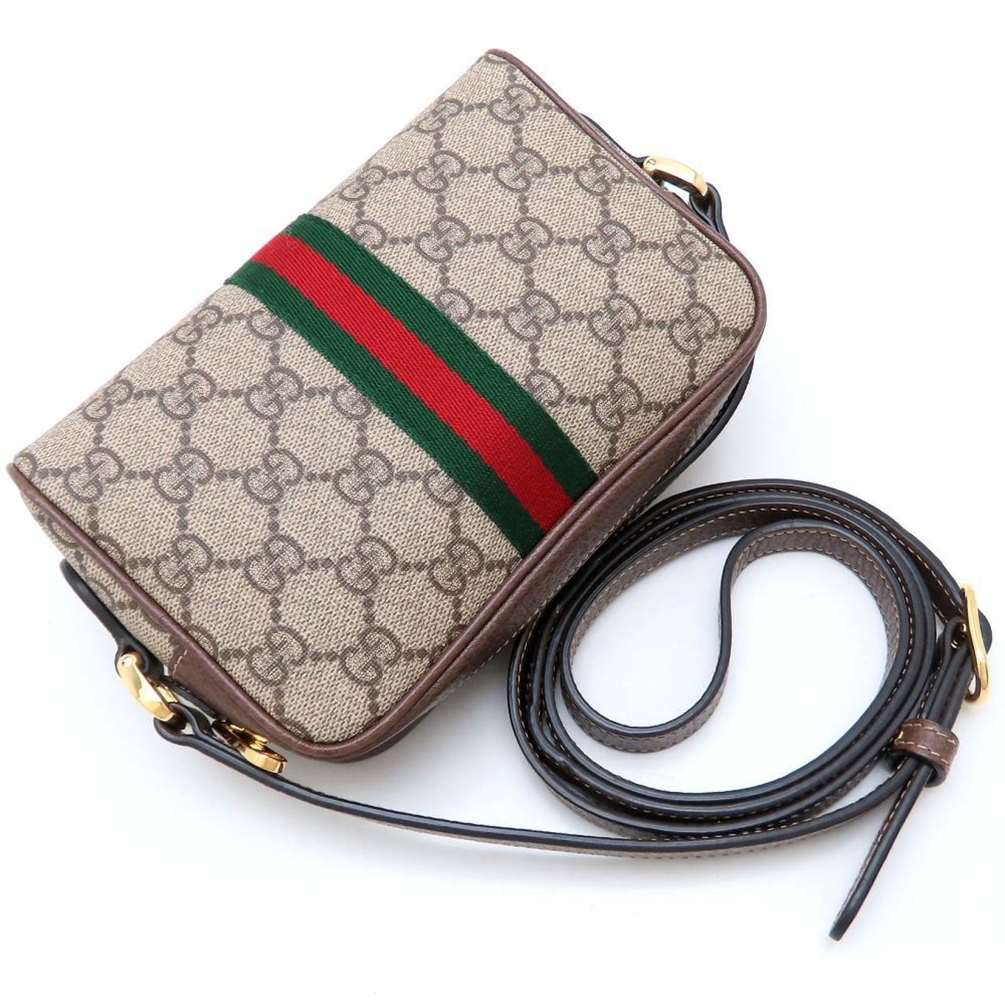 Gucci Beige Gg Supreme Leather Shoulder Bag ( )
