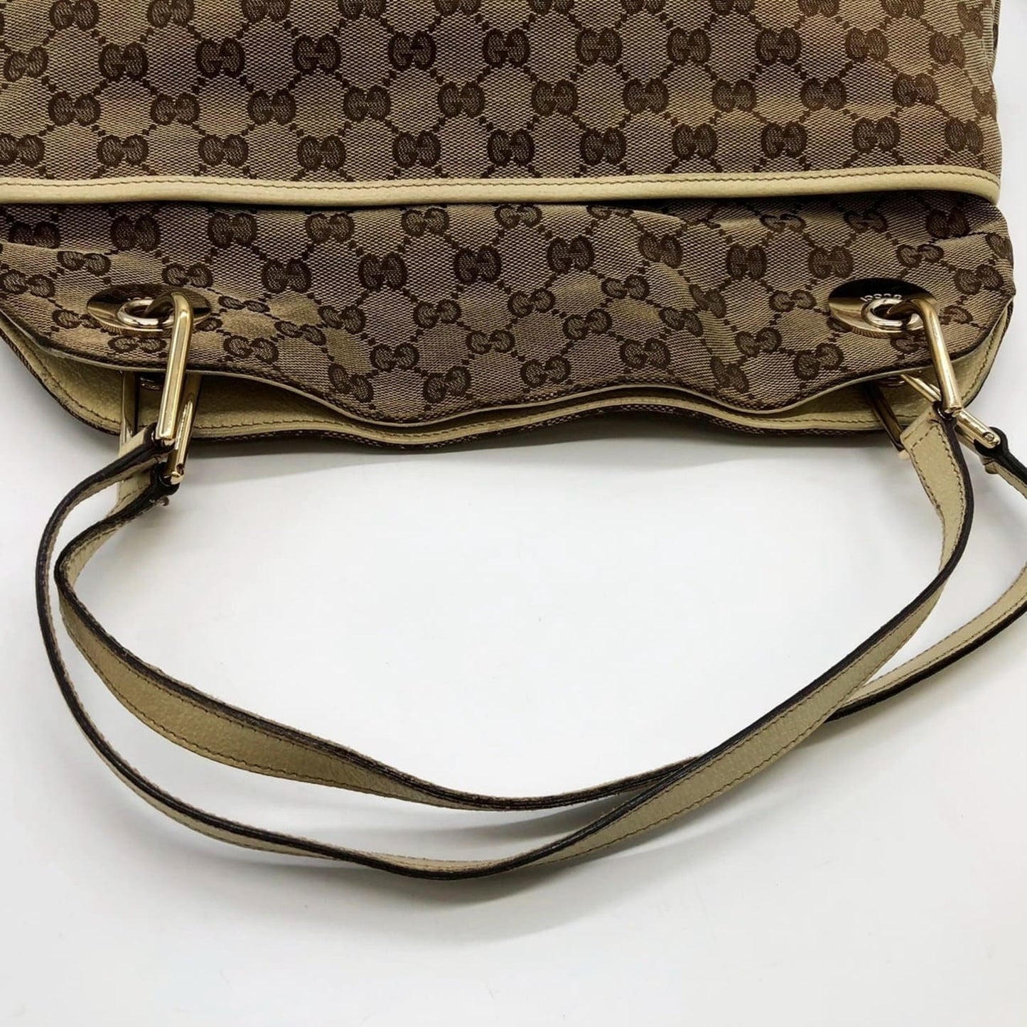 Gucci Gg Canvas Beige Gg Canvas Handbag Tote Bag ( )