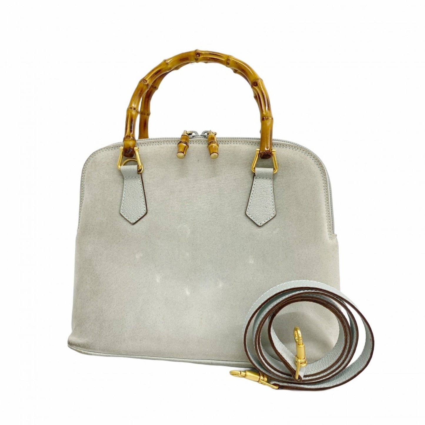 Gucci Sky Blue Suede Handbag ( )