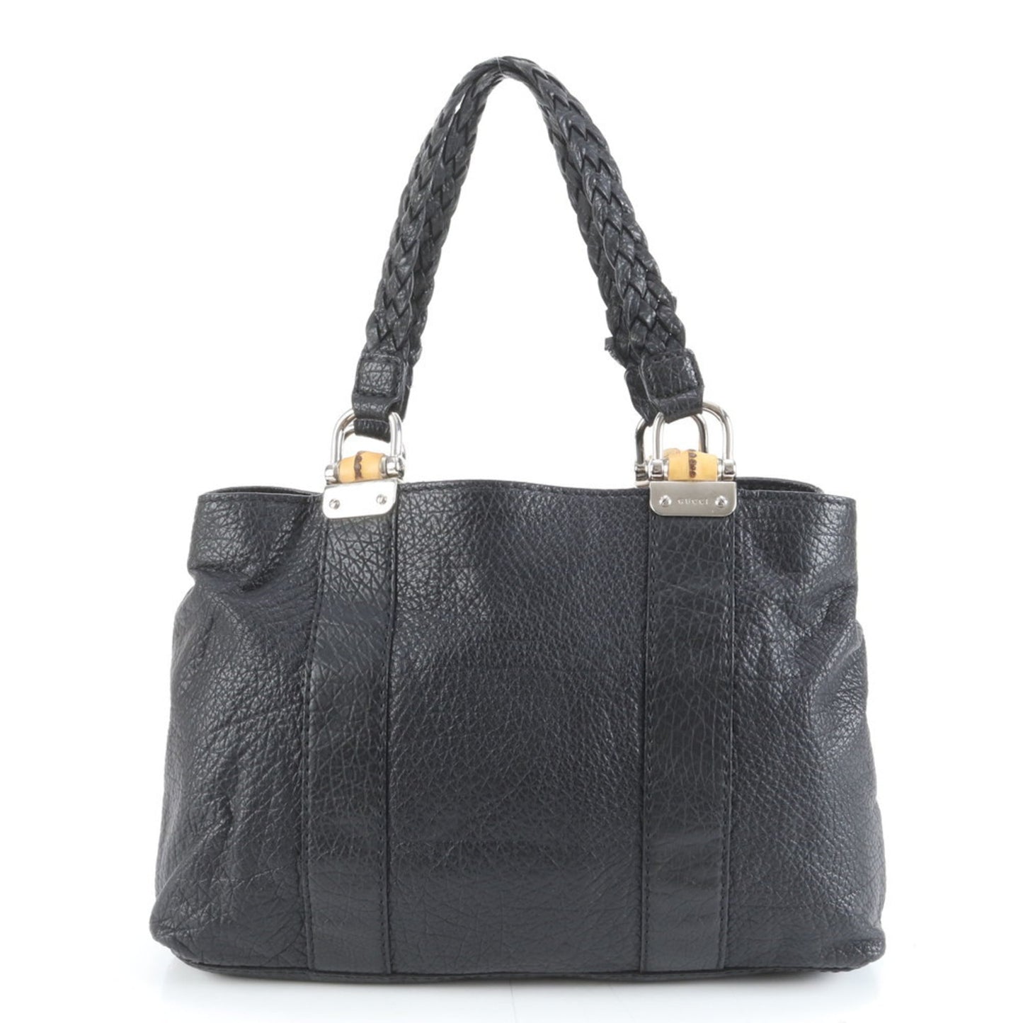 Gucci Black Leather Tote Bag ( )