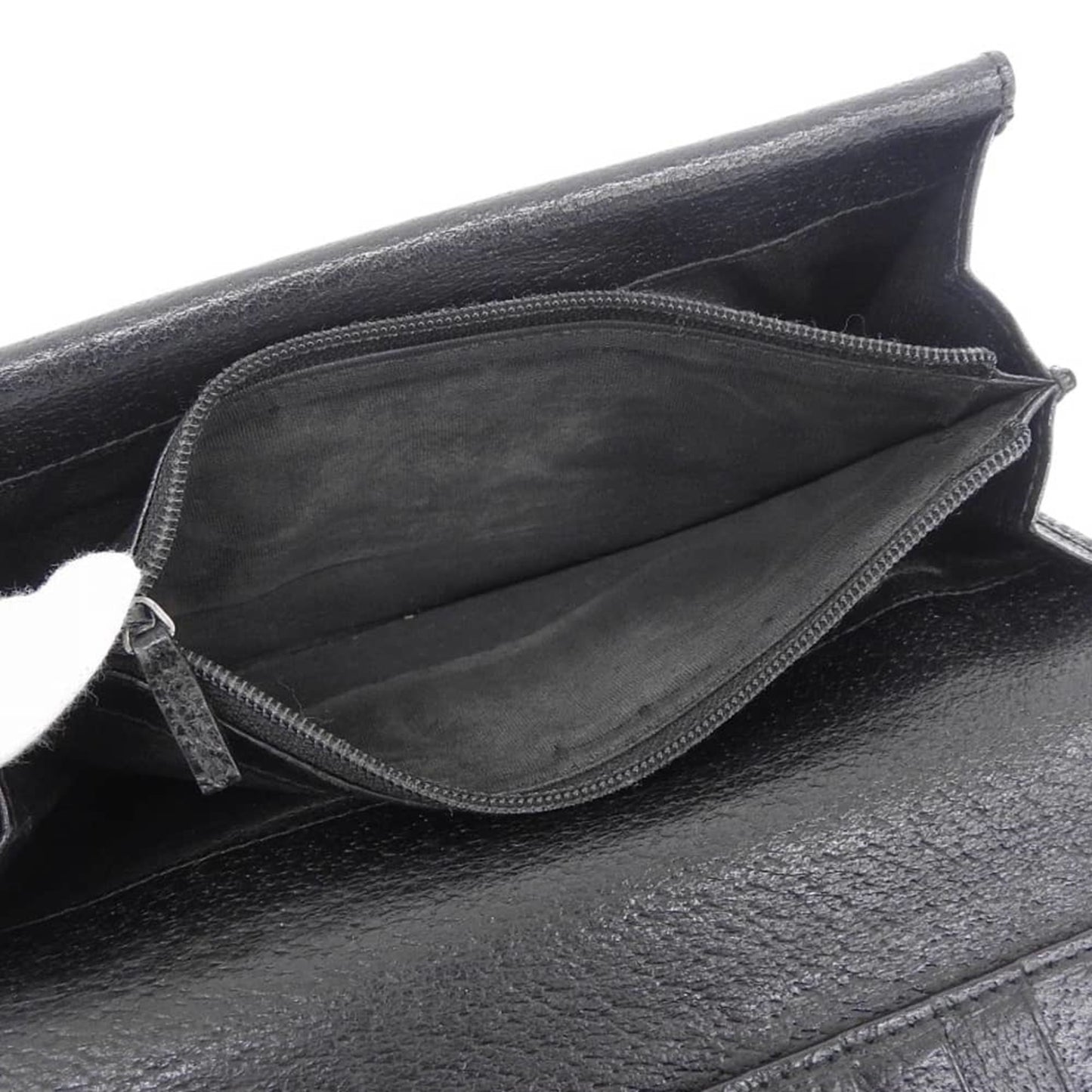 Gucci Black Gg Canvas Long Wallet (Bi-Fold) ( )