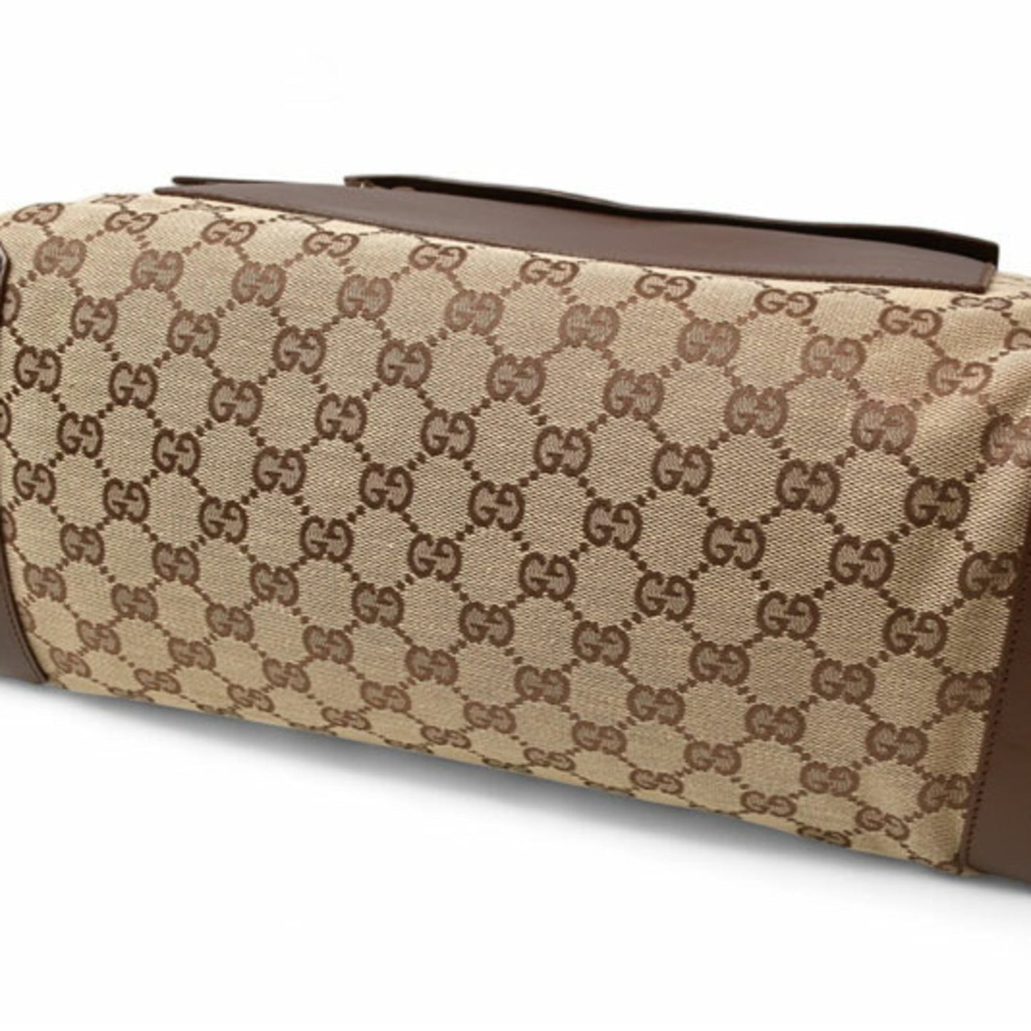 Gucci Brown Gg Beige Gg Canvas Tote Bag ( )