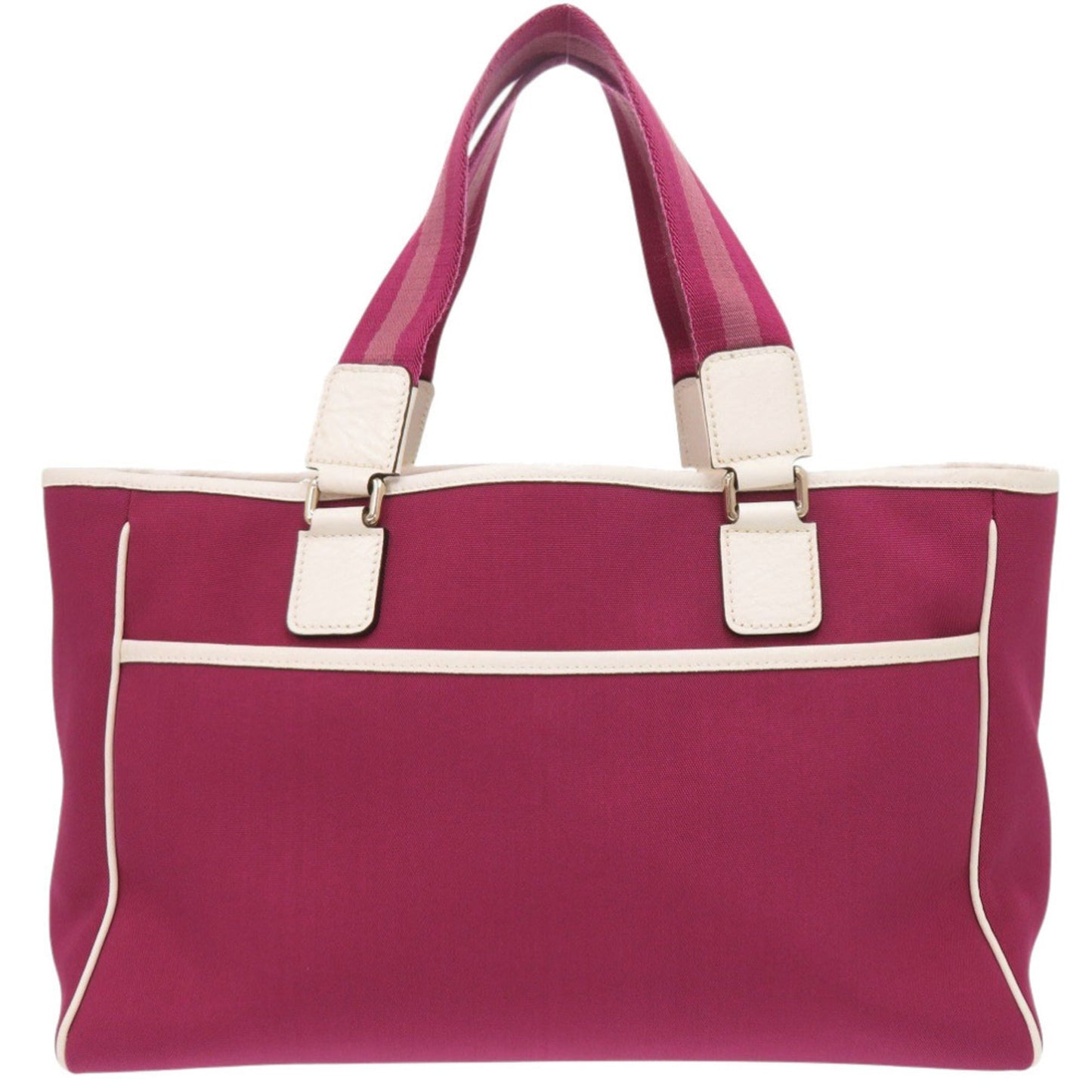 Gucci White Wine Canvas Tote Bag ( )