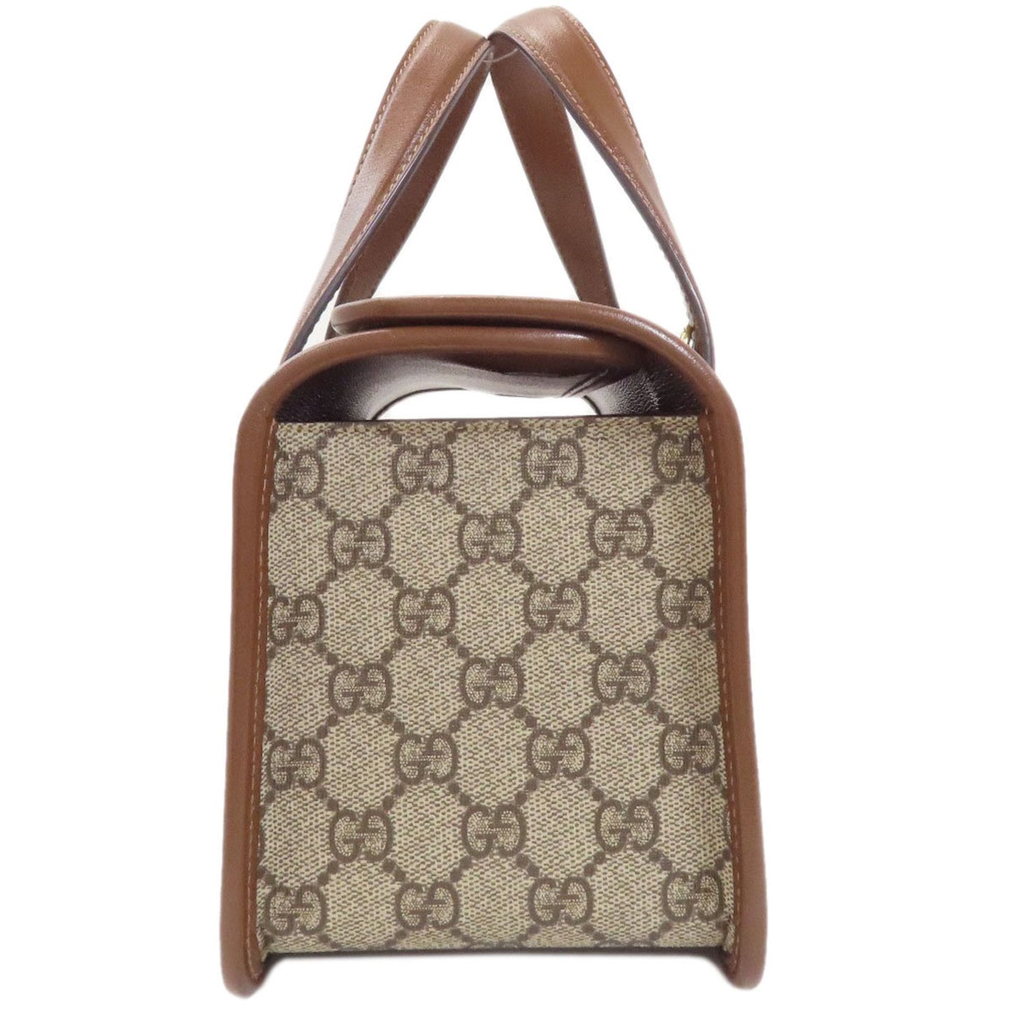 Gucci Brown Pvc Leather Handbag ( )