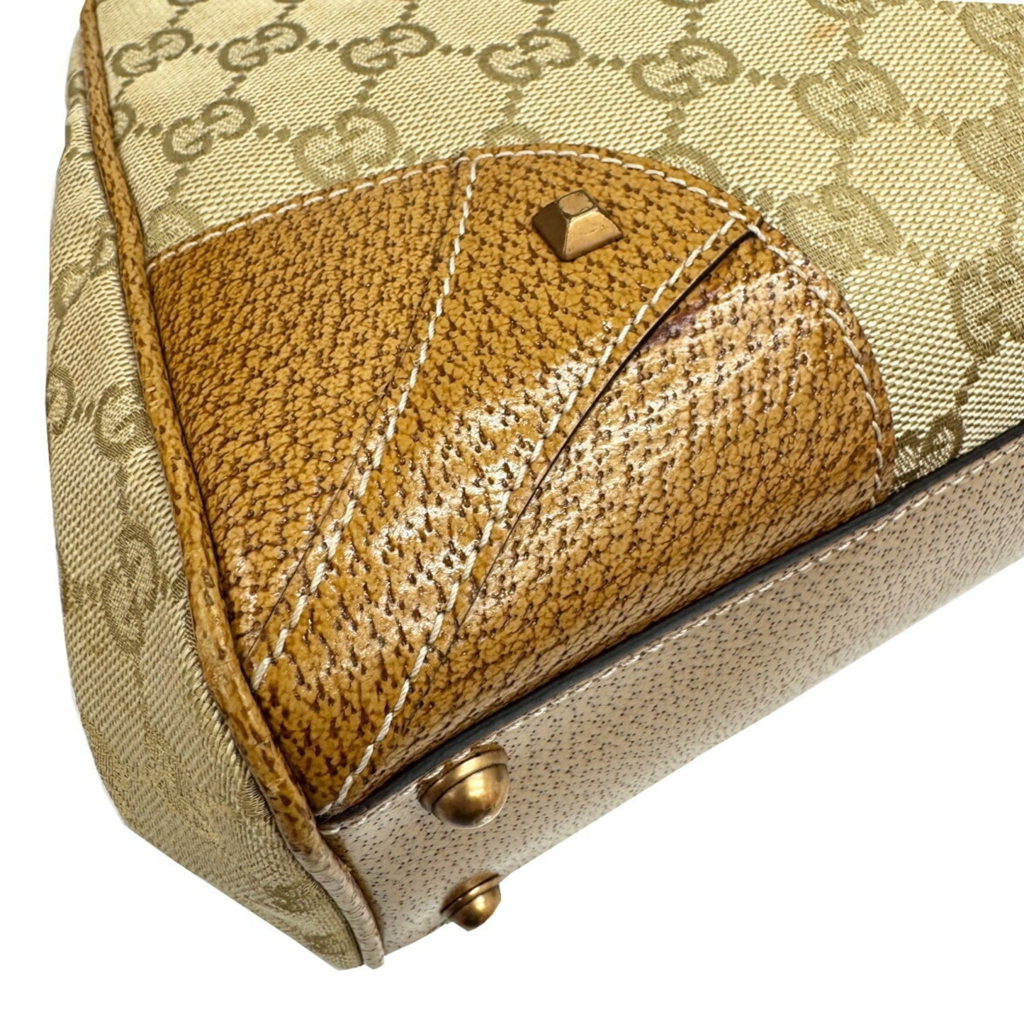 Gucci New Jackie Beige Gg Canvas Handbag ( )