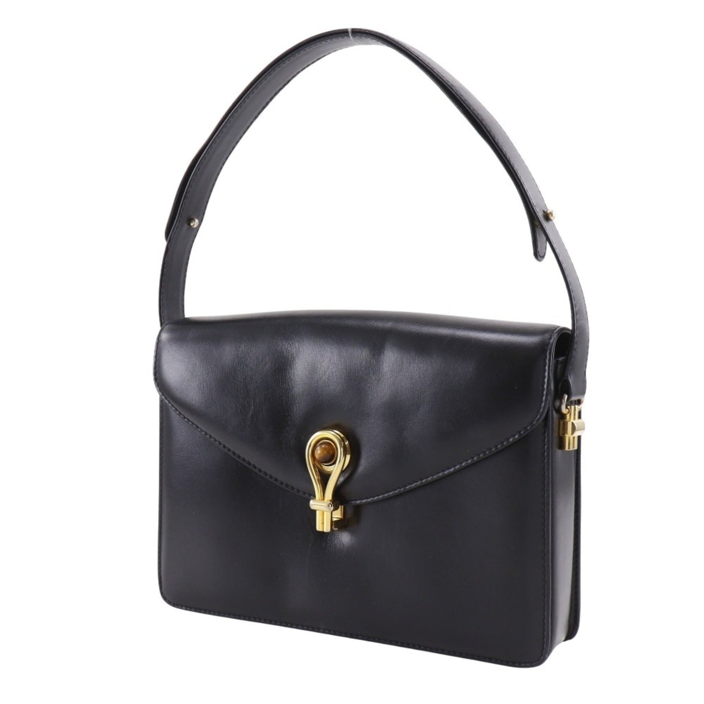 Gucci Black Leather Shoulder Bag ( )
