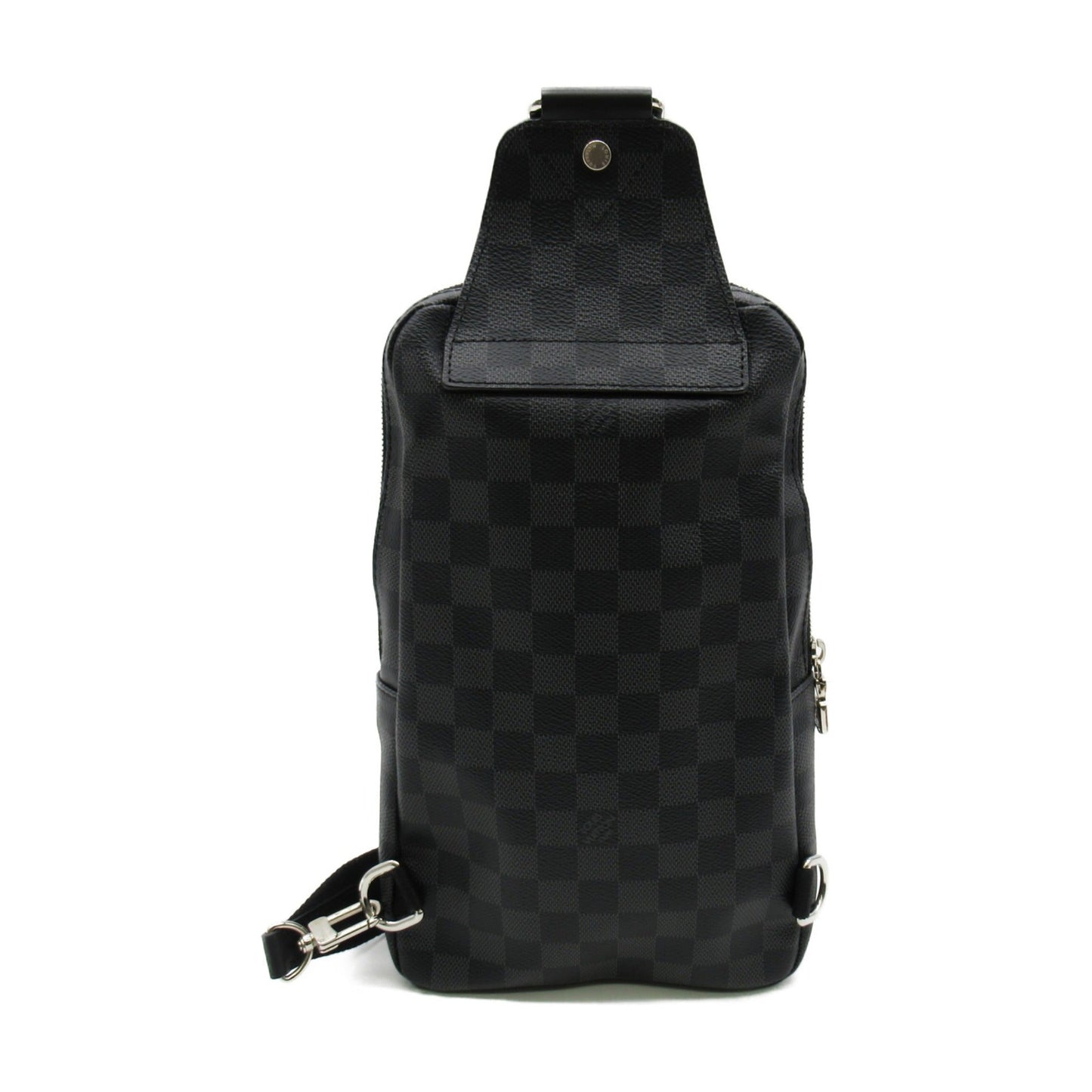 LOUIS VUITTON Avenue Sling Bag Gray Damier graphite PVC coated canvas