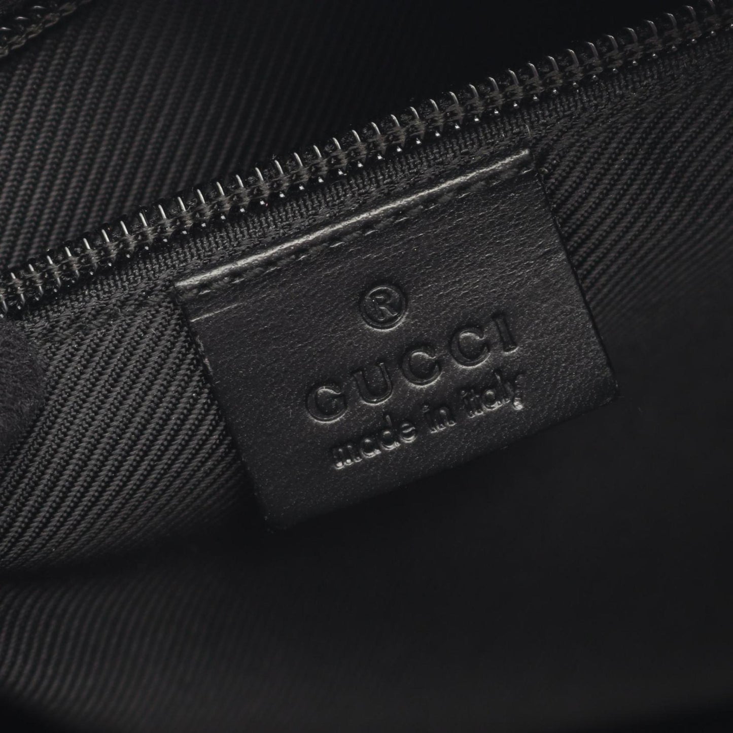 Gucci Black Canvas Leather Shoulder Bag ( )
