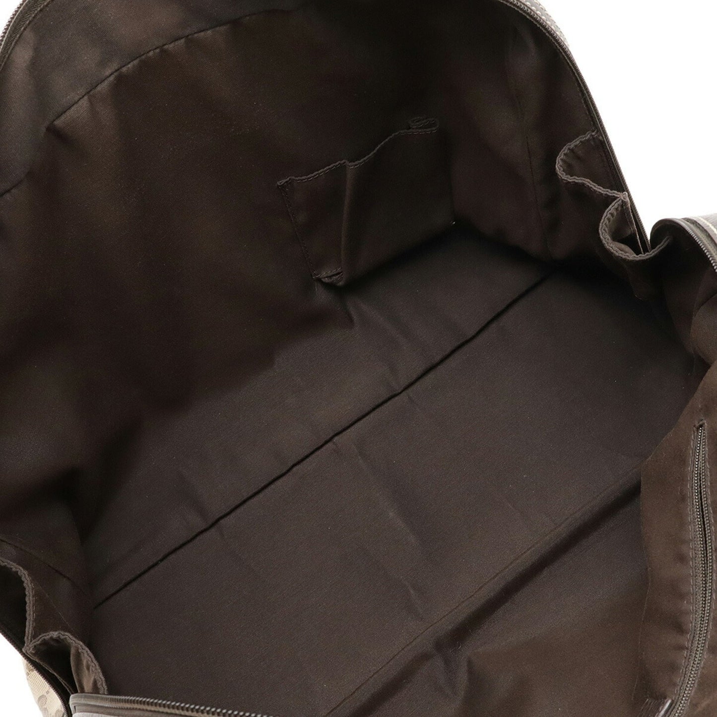 Gucci Beige Brown Dark Brown Green Khaki Red Color Coated Canvas Leather Boston Bag Handbag ( )