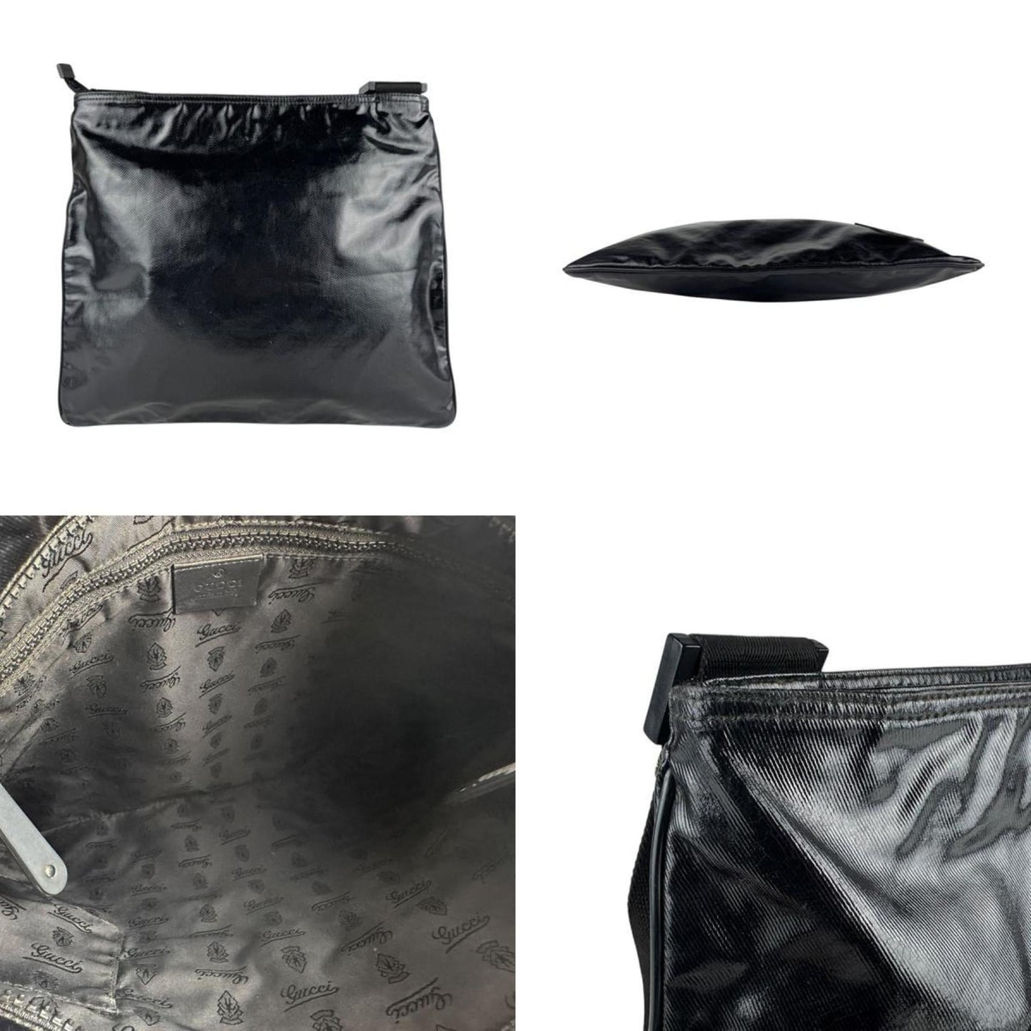 Gucci Black Pvc Shoulder Bag ( )