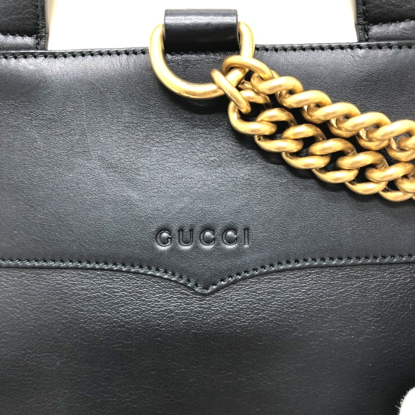 Gucci Black Leather Backpack ( )