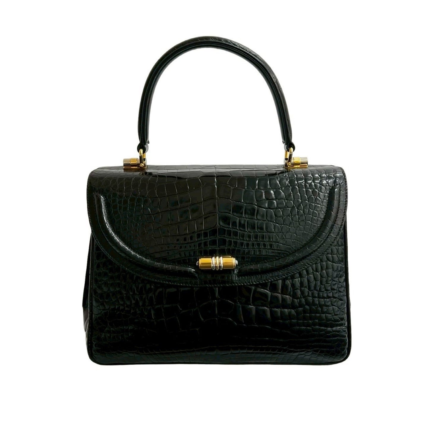 Gucci Black Leather Handbag ( )
