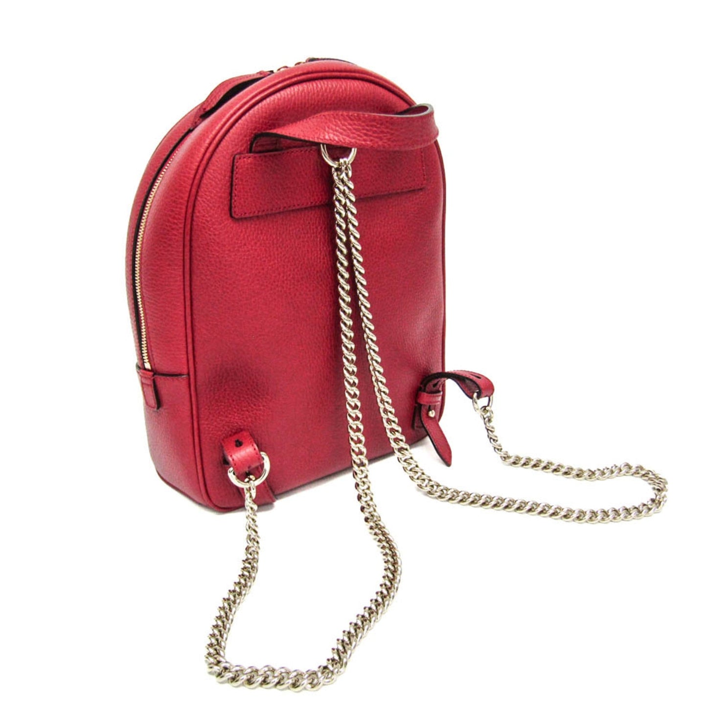 Gucci Soho Red Color Leather Backpack ( )