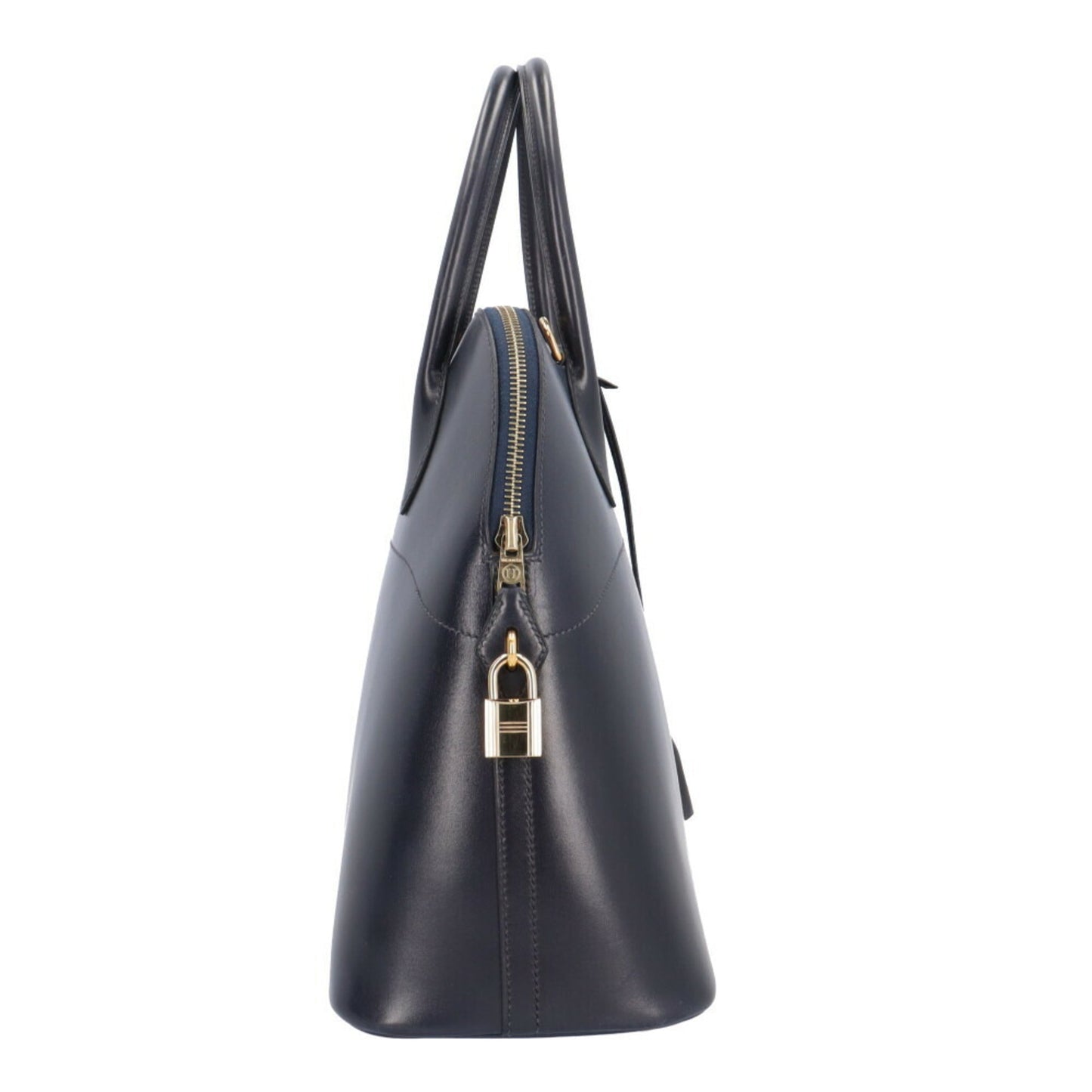 Hermes Bolide Navy Box Calf Leather Shoulder Bag ( )