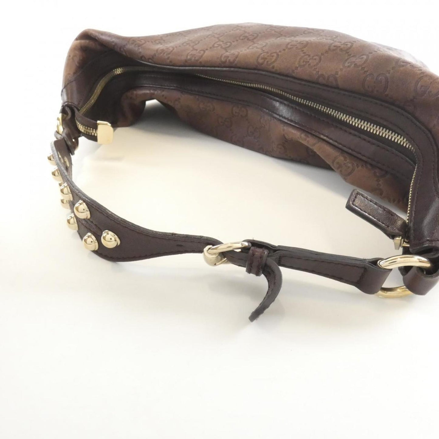 Gucci Brown Leather Shoulder Bag ( )