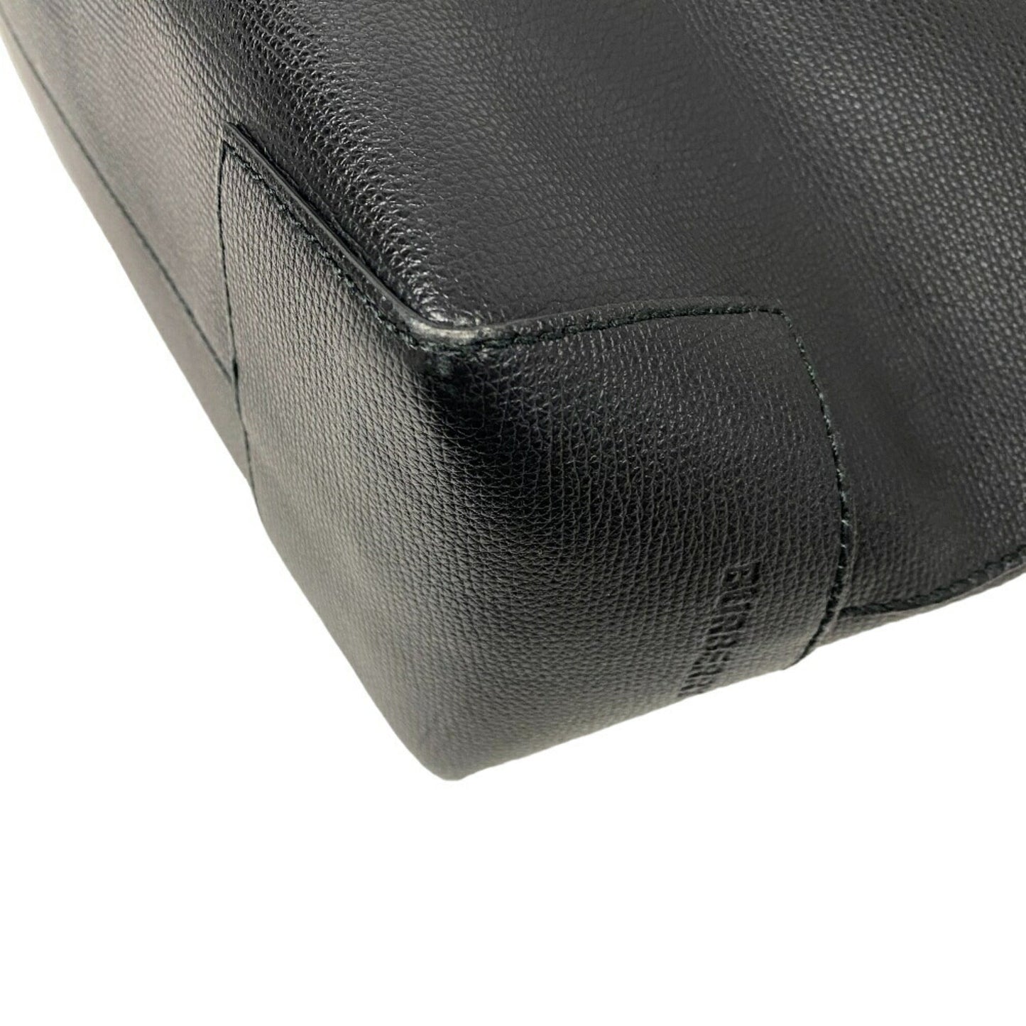 Burberry Black Brown Pvc Leather Tote Bag ( )