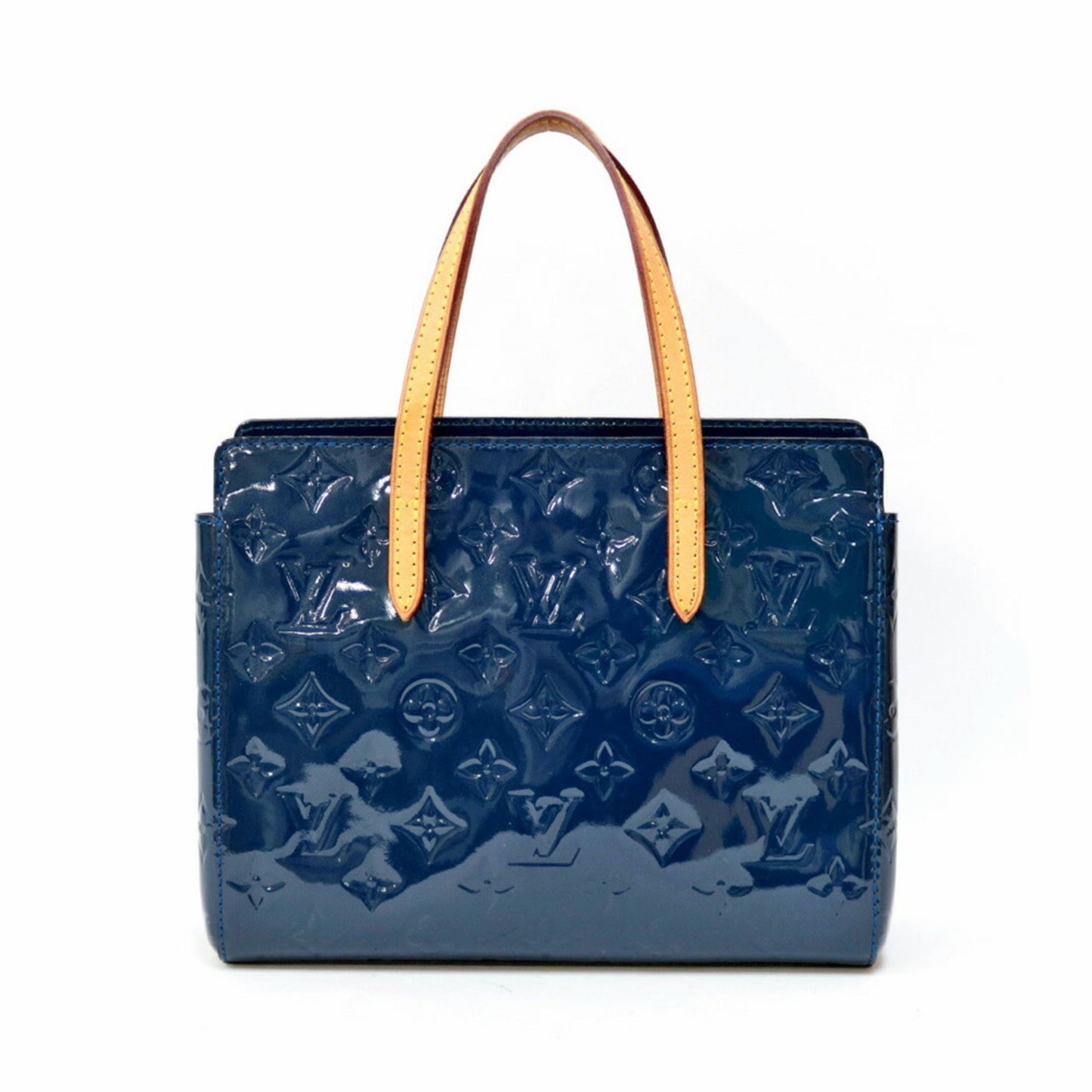 LOUIS VUITTON Catalina BB Vernis Handbag Monogram M90051 Blue Ladies
