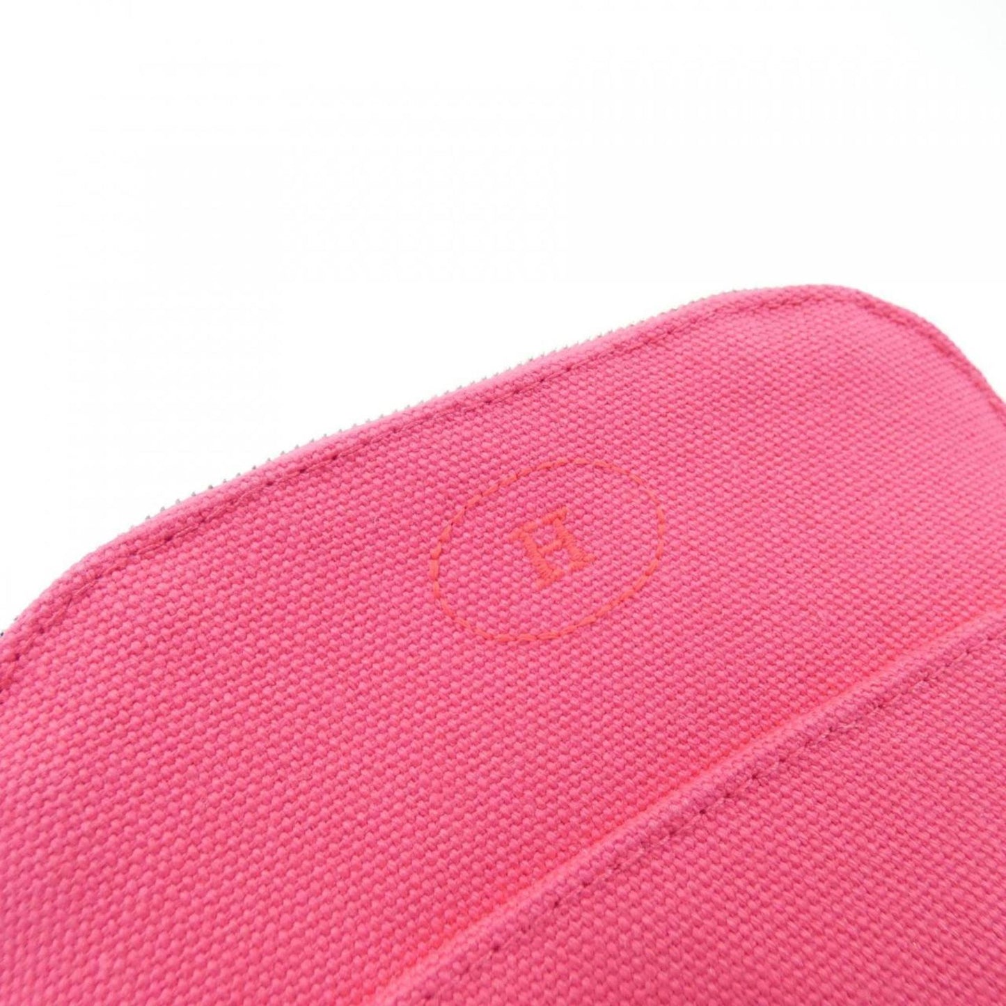 Hermes Pink Canvas Pouch ( )
