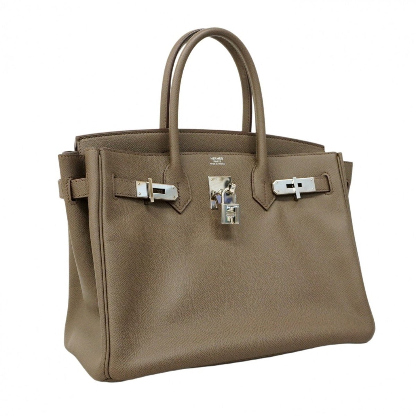 Hermes Etain Epsom Leather Handbag ( )