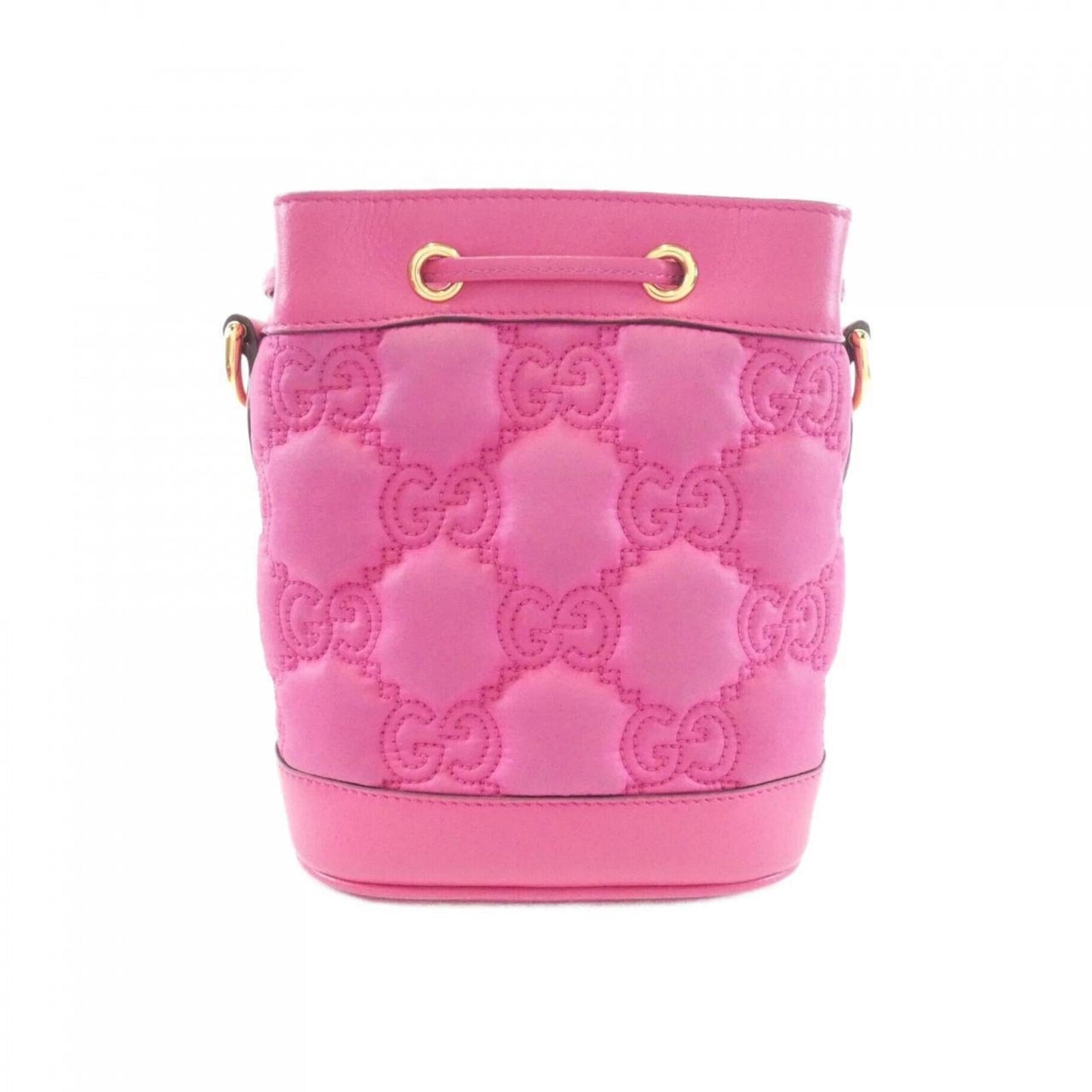 Gucci Pink Nylon Leather Shoulder Bag ( )