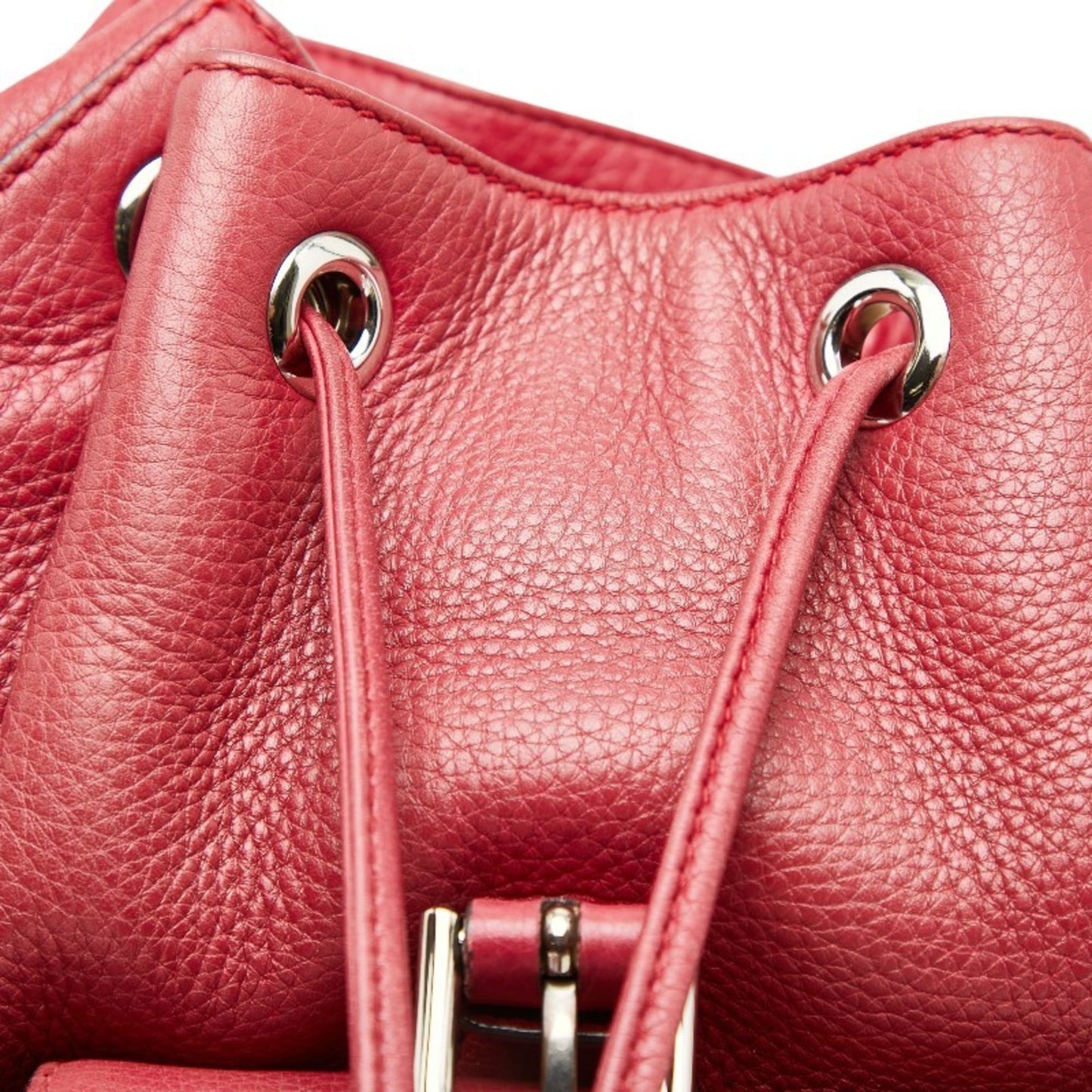 Gucci Red Color Leather Backpack ( )