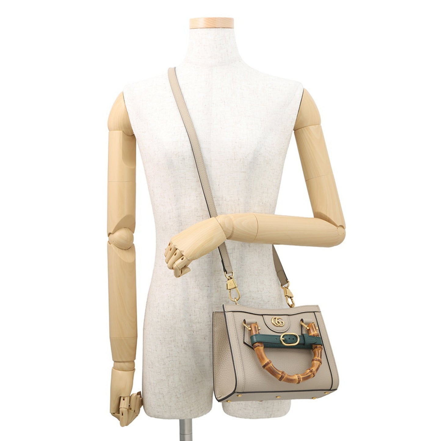 Gucci Beige Leather Handbag Shoulder Bag ( )
