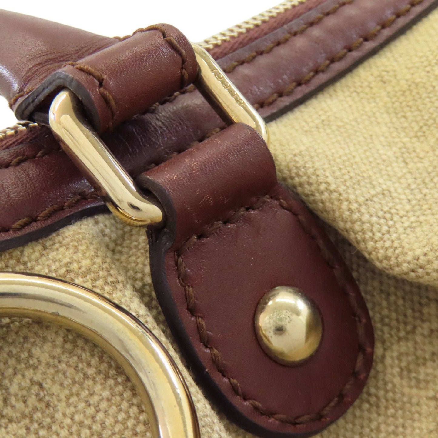 Gucci Brown Canvas Tote Bag ( )