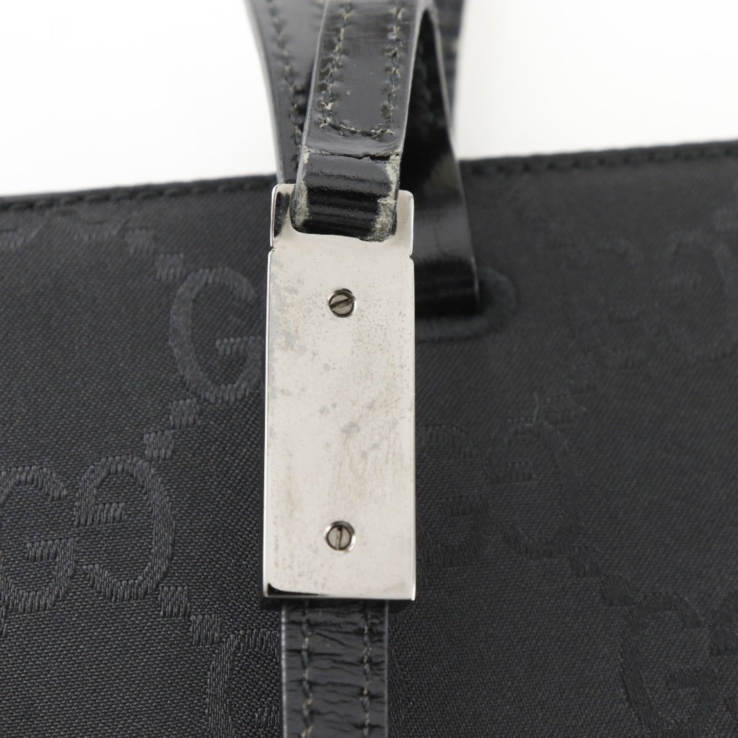 Gucci Black Gg Canvas Tote Bag ( )