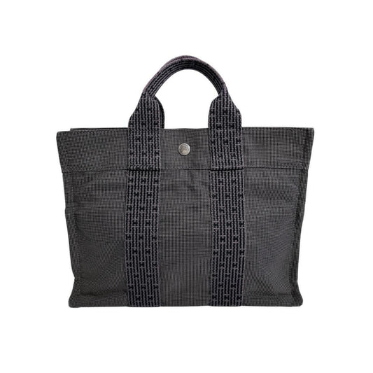 Hermes Her Line Gray Canvas Tote Bag ( )