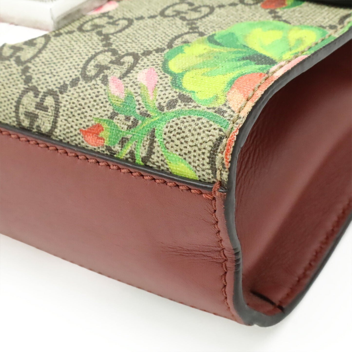 Gucci Beige Multi-Color Pink Pvc Leather Shoulder Bag ( )