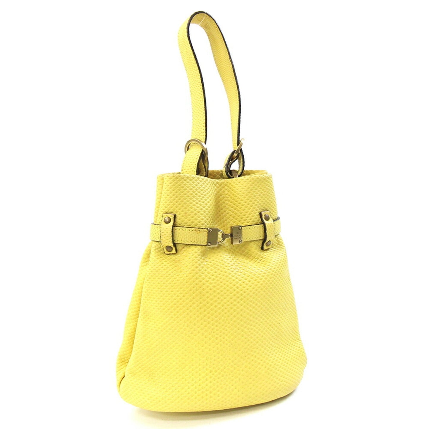 Gucci Yellow Leather Handbag ( )