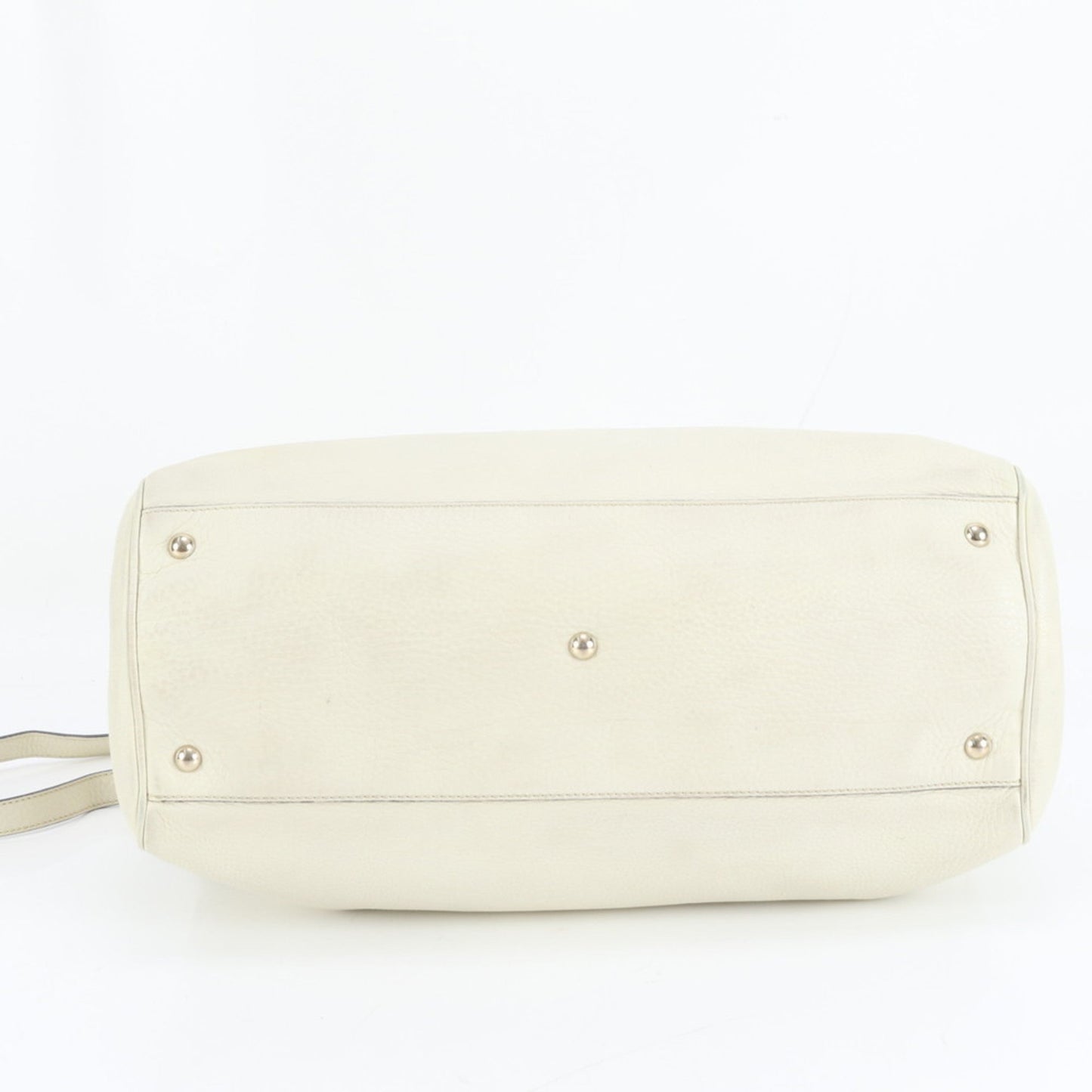Gucci Ivory Leather Tote Bag ( )