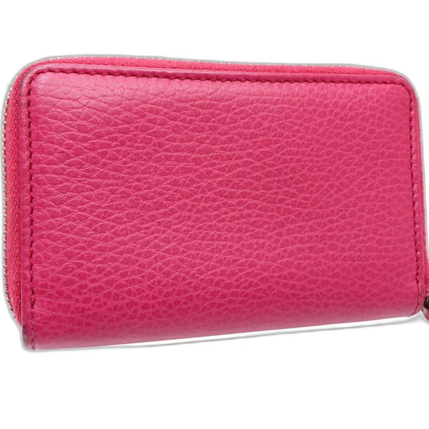 Gucci Pink Leather Coin Purse/Coin Case ( )