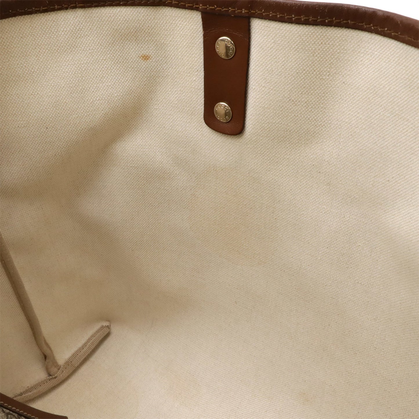 Gucci Gg Plus Beige Brown Khaki Gg Supreme Leather Shoulder Bag Tote Bag ( )