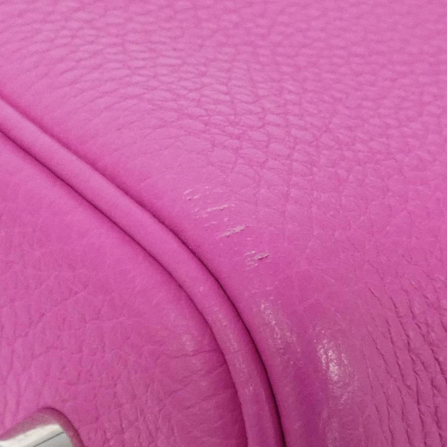 Hermes Pink Purple Taurillon Clemence Leather Handbag ( )