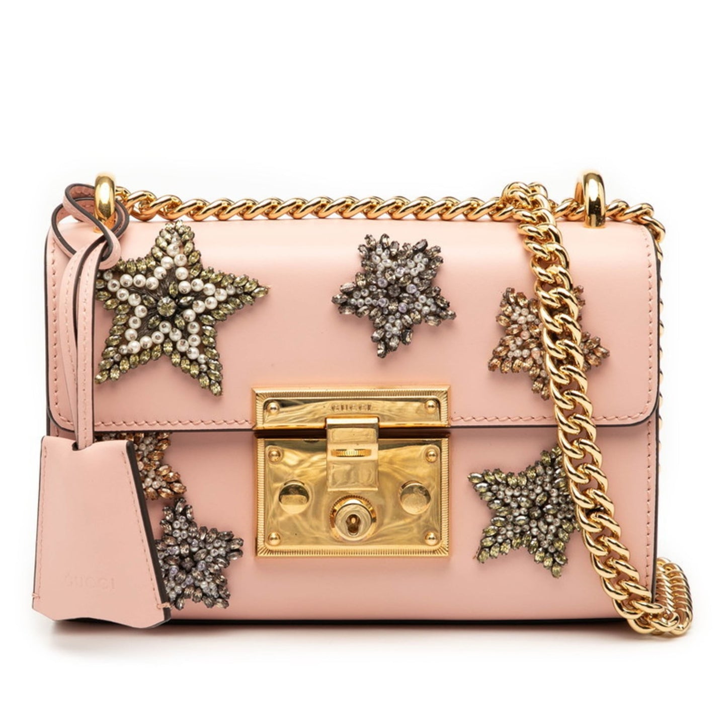 Gucci Pink Leather Shoulder Bag ( )