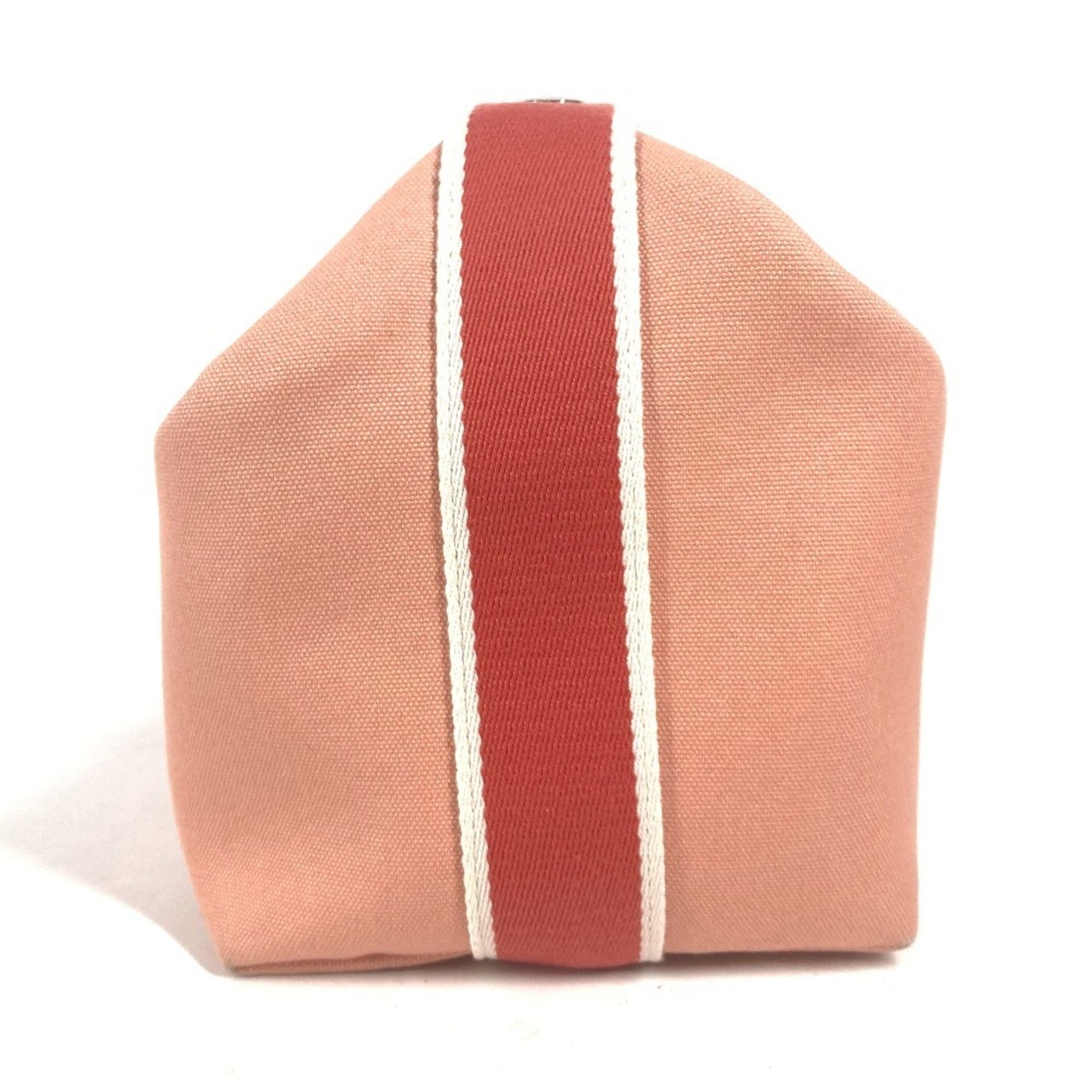 Hermes Pink Canvas Handbag Pouch Vanity Bag ( )