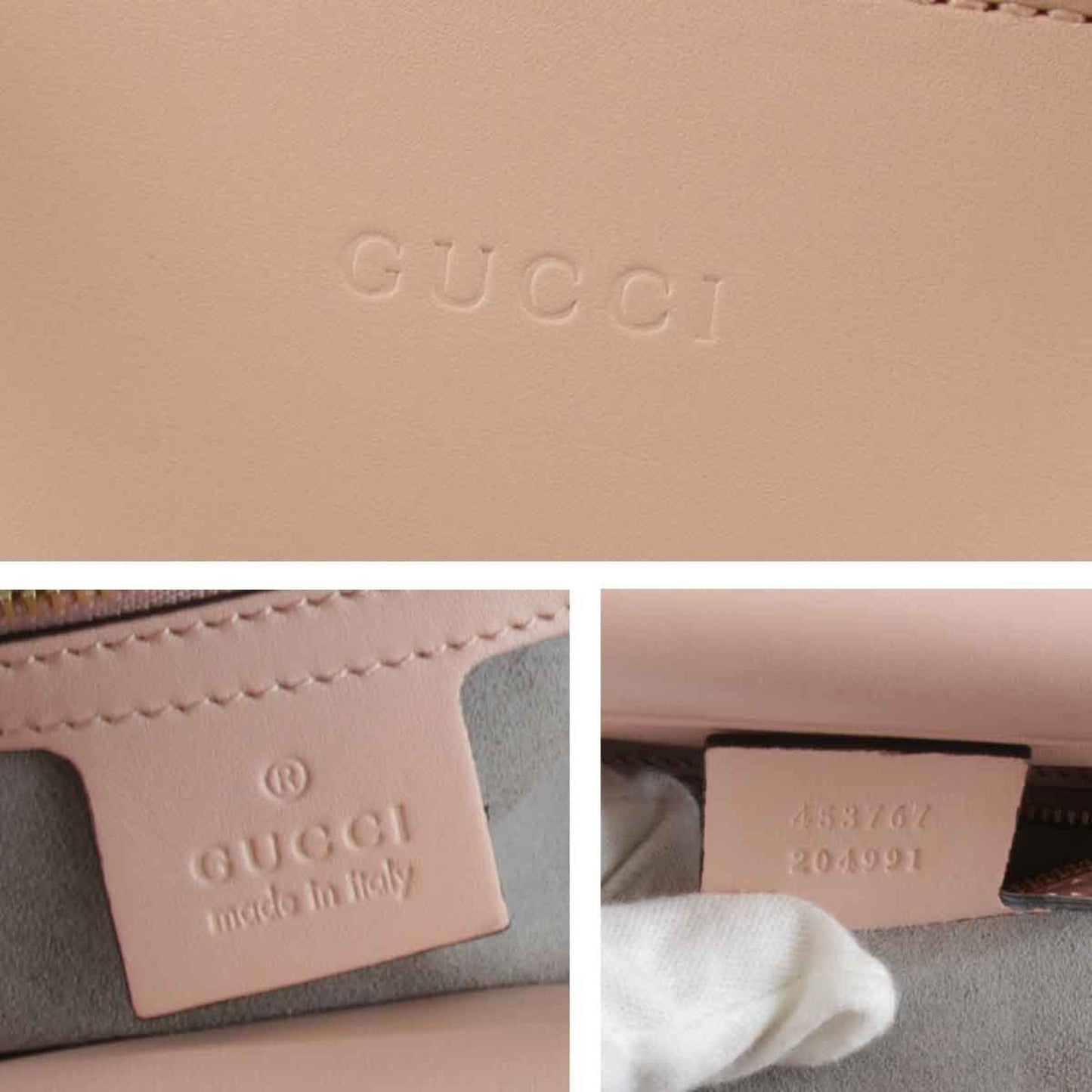 Gucci Bamboo Pink Leather Handbag ( )