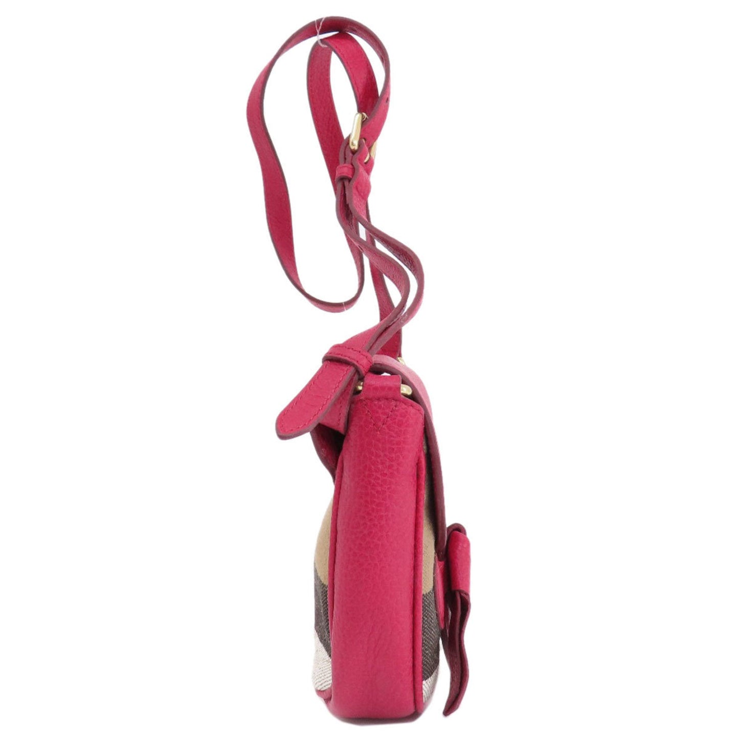 Burberry Red Color Leather Shoulder Bag ( )