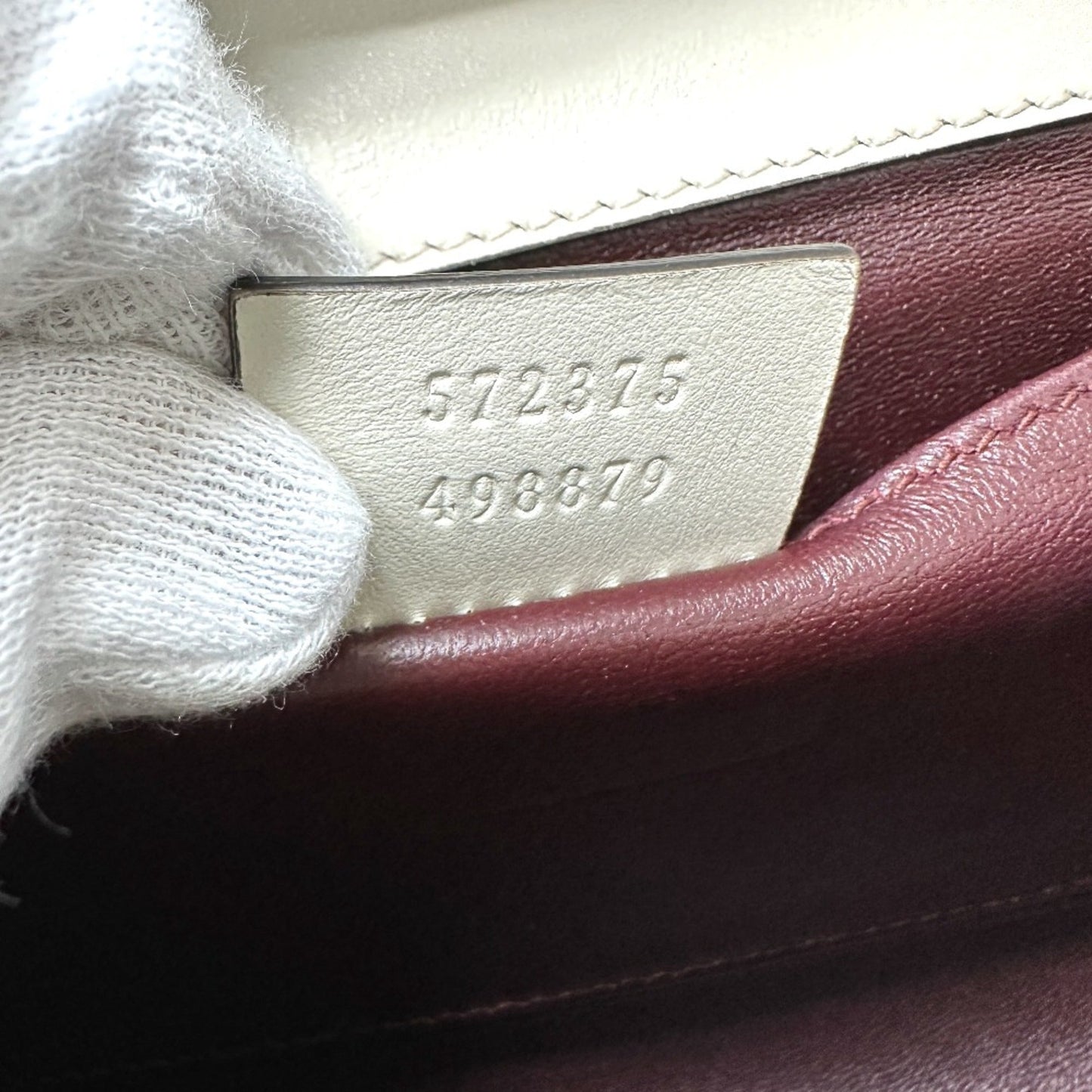 Gucci White Leather Shoulder Bag ( )
