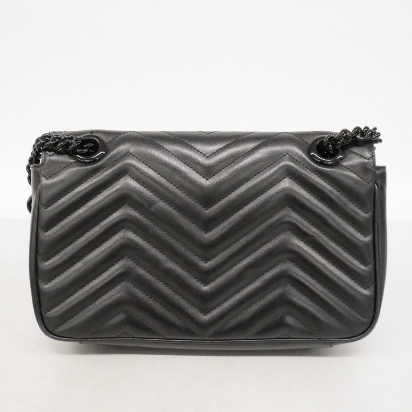 Gucci Black Leather Shoulder Bag ( )