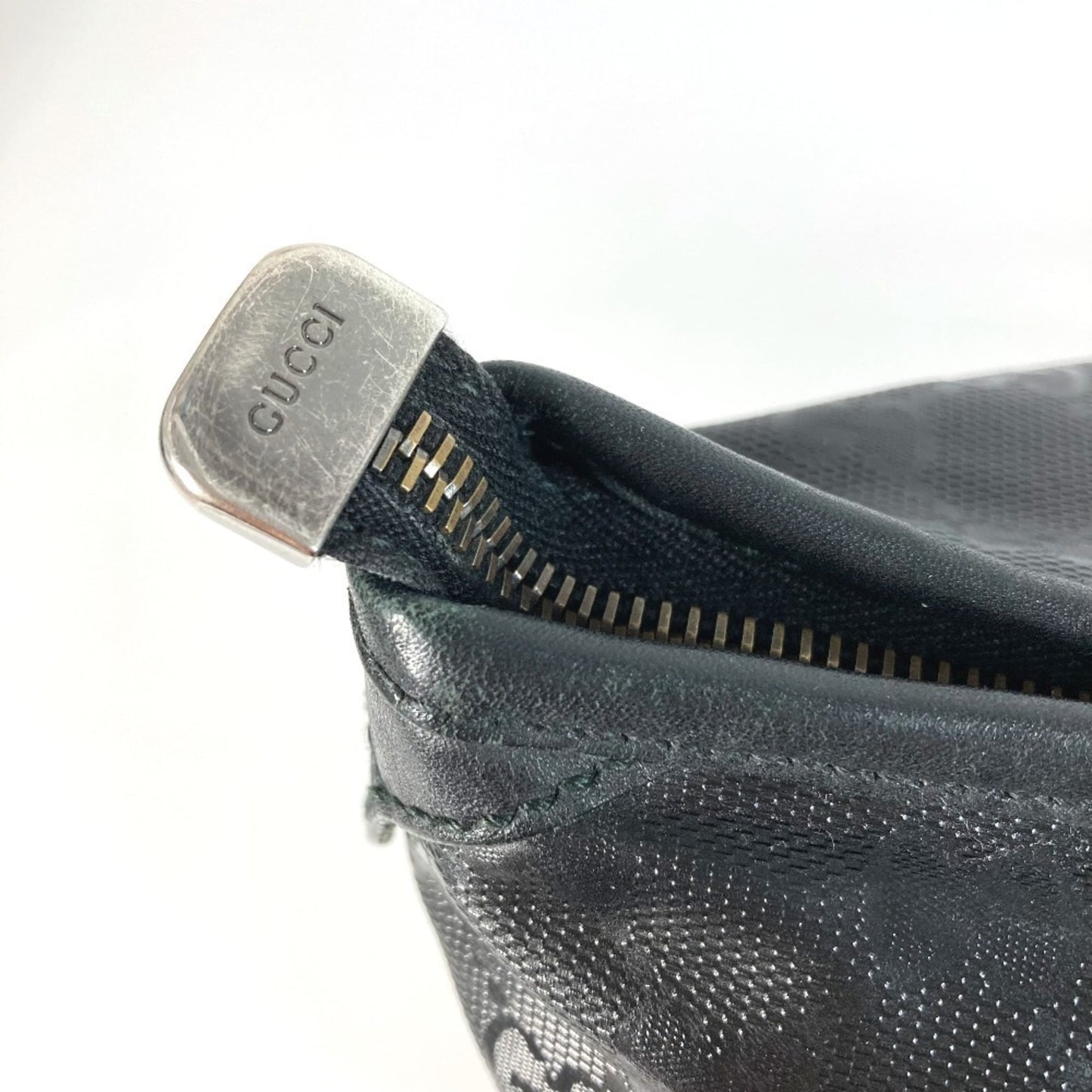 Gucci Gg ImprimÃ© Black Leather Gg ImprimÃ© Boston Bag Shoulder Bag Tote Bag ( )