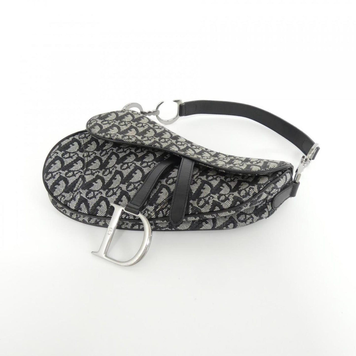 Christian Dior Black Canvas Shoulder Bag ()